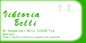 viktoria belli business card